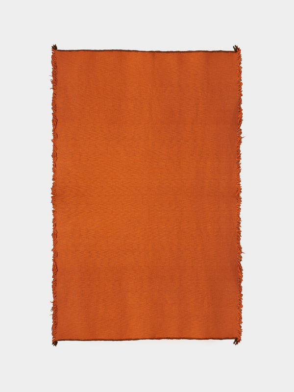Norlha - Nostalgia Hand-Spun Yak Blanket (86.5in/2.2m) - Orange - ABASK - 