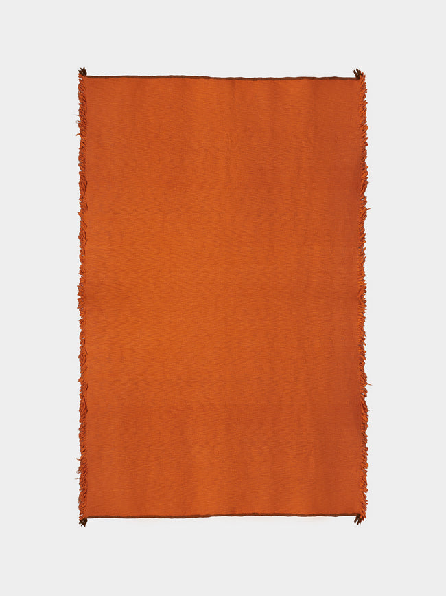 Norlha - Nostalgia Hand-Spun Yak Blanket (86.5in/2.2m) - Orange - ABASK - 