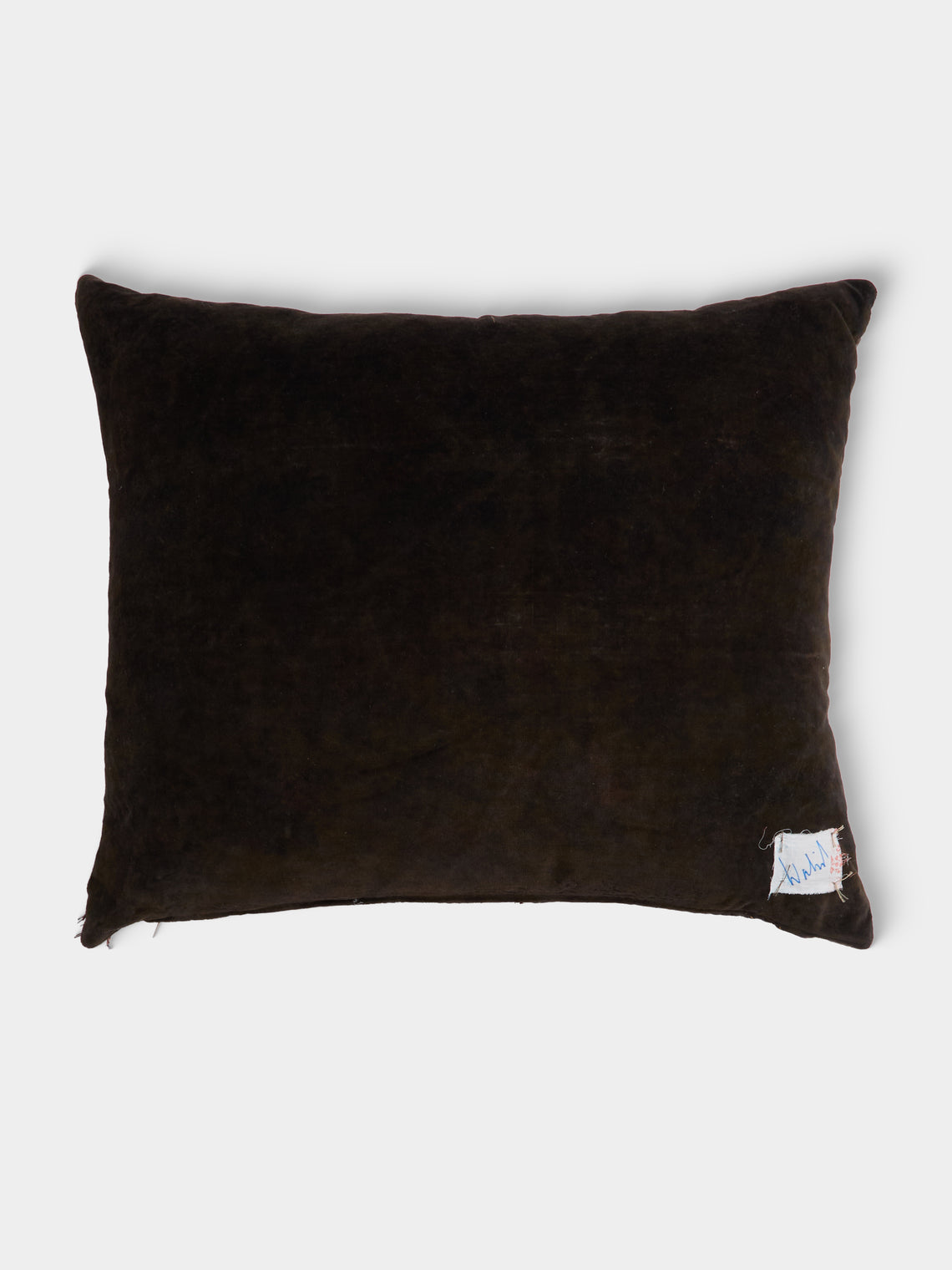 By Walid - 17th-Century Italian Silver and Metal Embroidery Silk Velvet Cushion (25in/63cm) - Multiple - ABASK