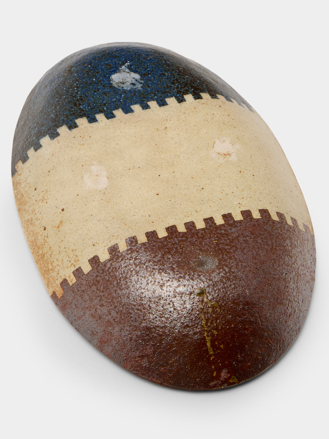 Makidani-gama - No. 1 Nerikomi Ceramic Medium Oval Bowls (Set of 5) - Multiple - ABASK