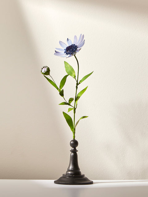 Erbavoglio Milano - Hand-Painted Copper Ornamental Flower - Blue - ABASK