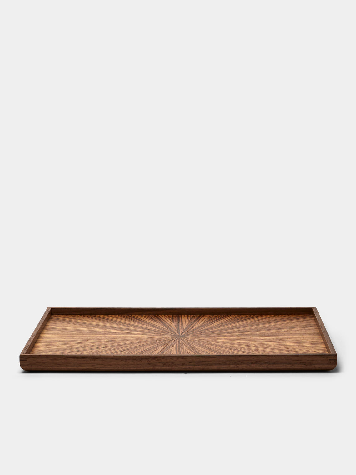 Mori Kougei - Rays Zebra Wood Tray (14.5in/36.5cm) - Brown - ABASK