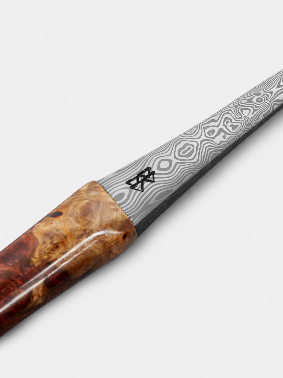 Bodman Blades - Hand-Forged Damascus Steel and Burl Carving Set -  - ABASK