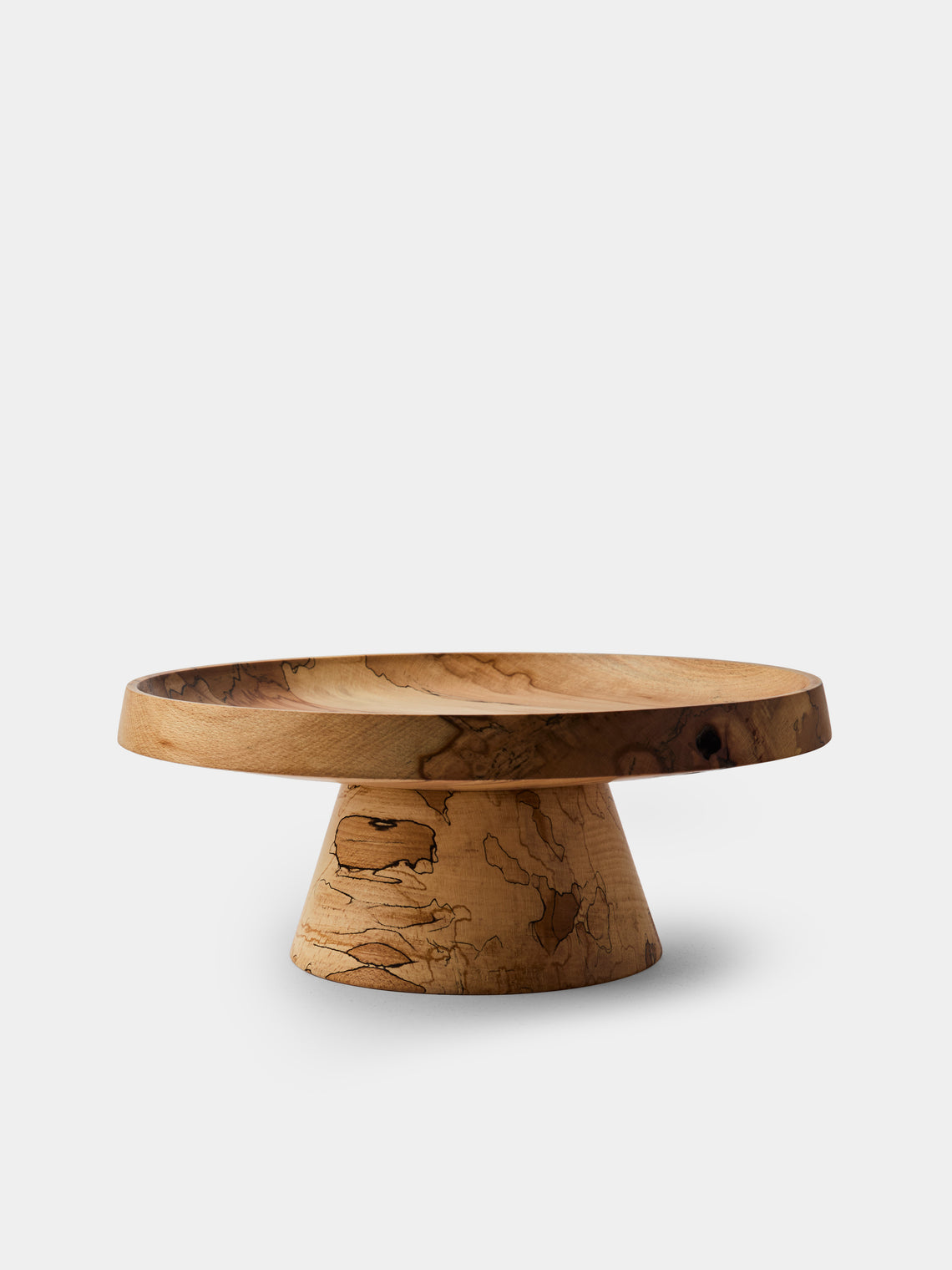 Bird & Branch - Spalted Beech Wood Raised Platter - Natural - ABASK