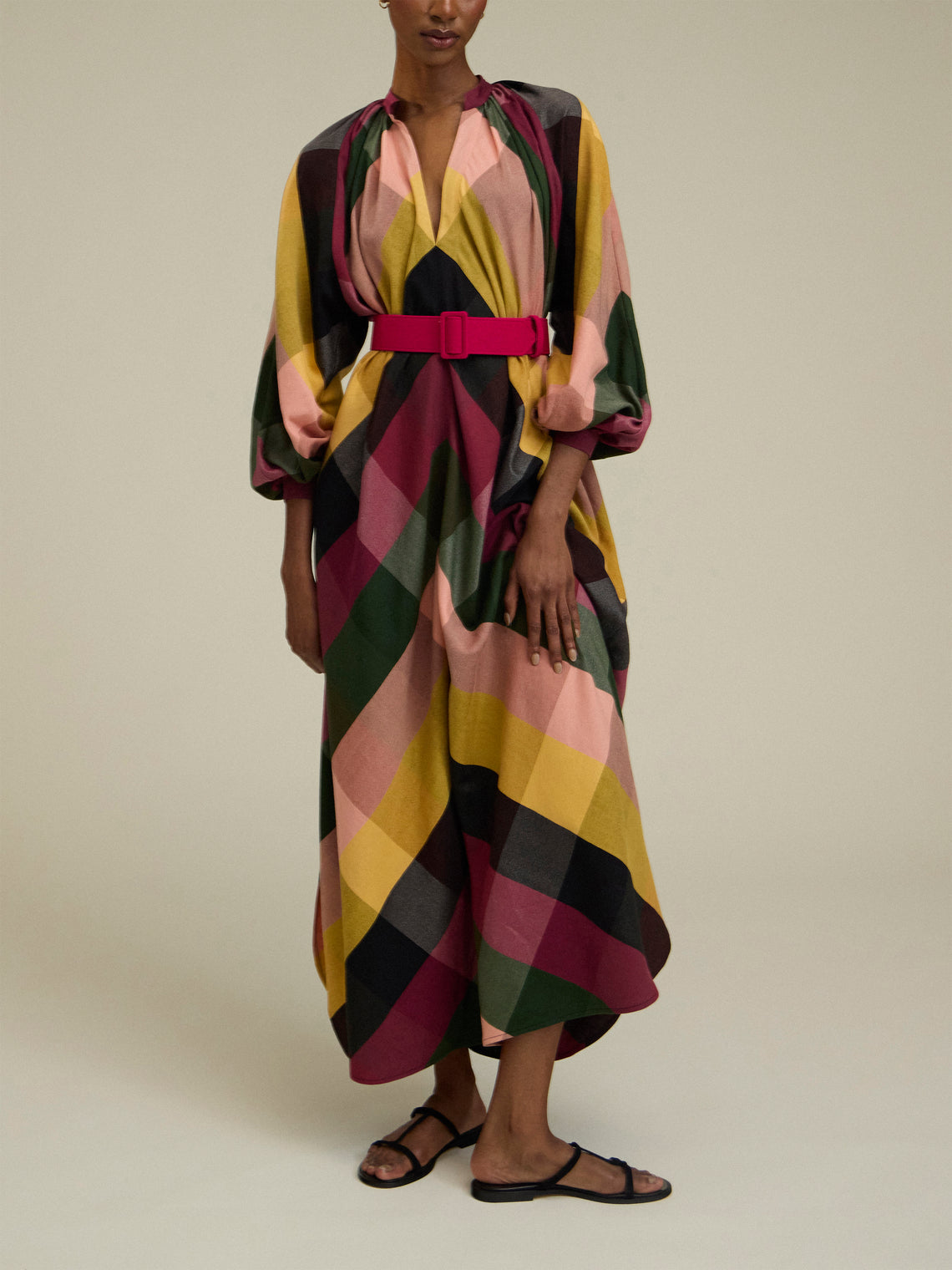 Marrakshi Life - The V-Neck Tourag Dress | Size: S - Multiple - ABASK