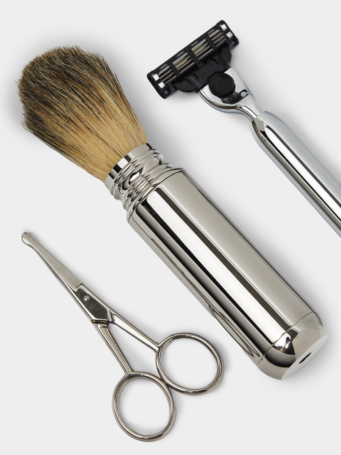 Leather Travel Grooming Set