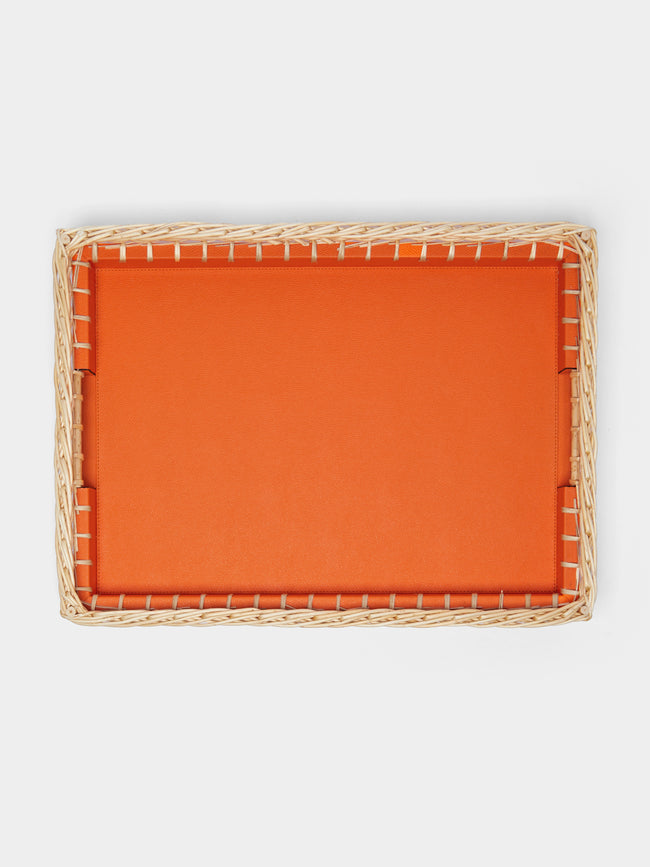 Giobagnara - Giverny Leather Tray - Orange - ABASK