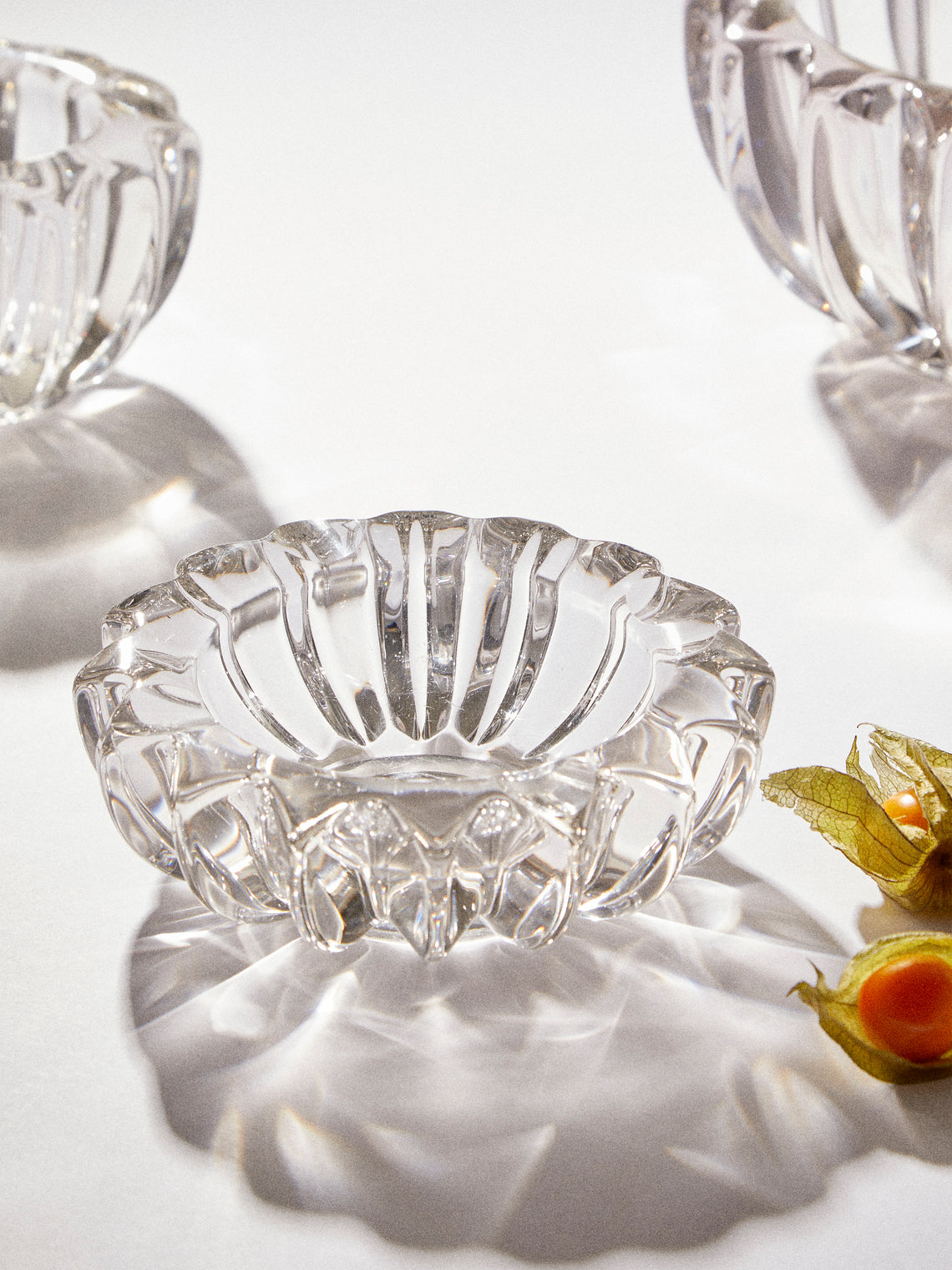 Antique and Vintage - 1950s Pierre d'Avesn Crystal Vide Poche - Clear - ABASK