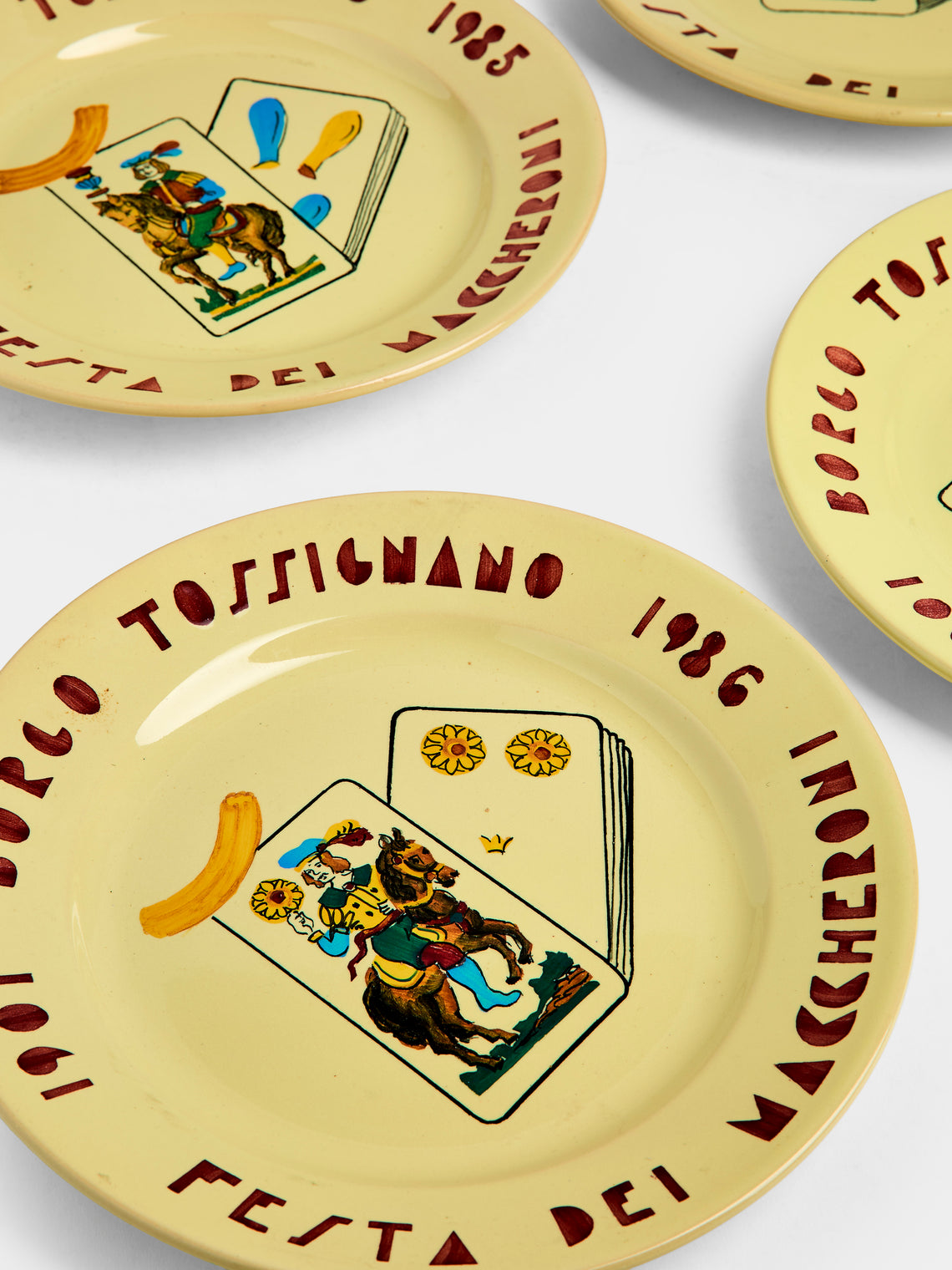 Antique and Vintage - Mid-Century Ceramic Plates (Set of 8) - Multiple - ABASK