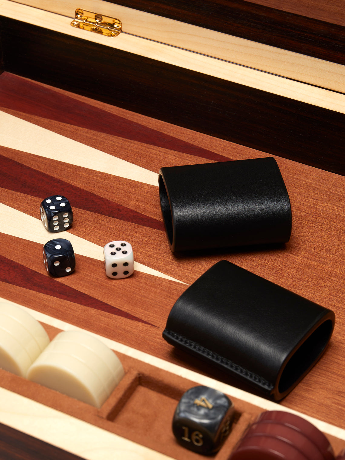 Elie Bleu - Indian Rosewood Marquetry Backgammon Set - Brown - ABASK