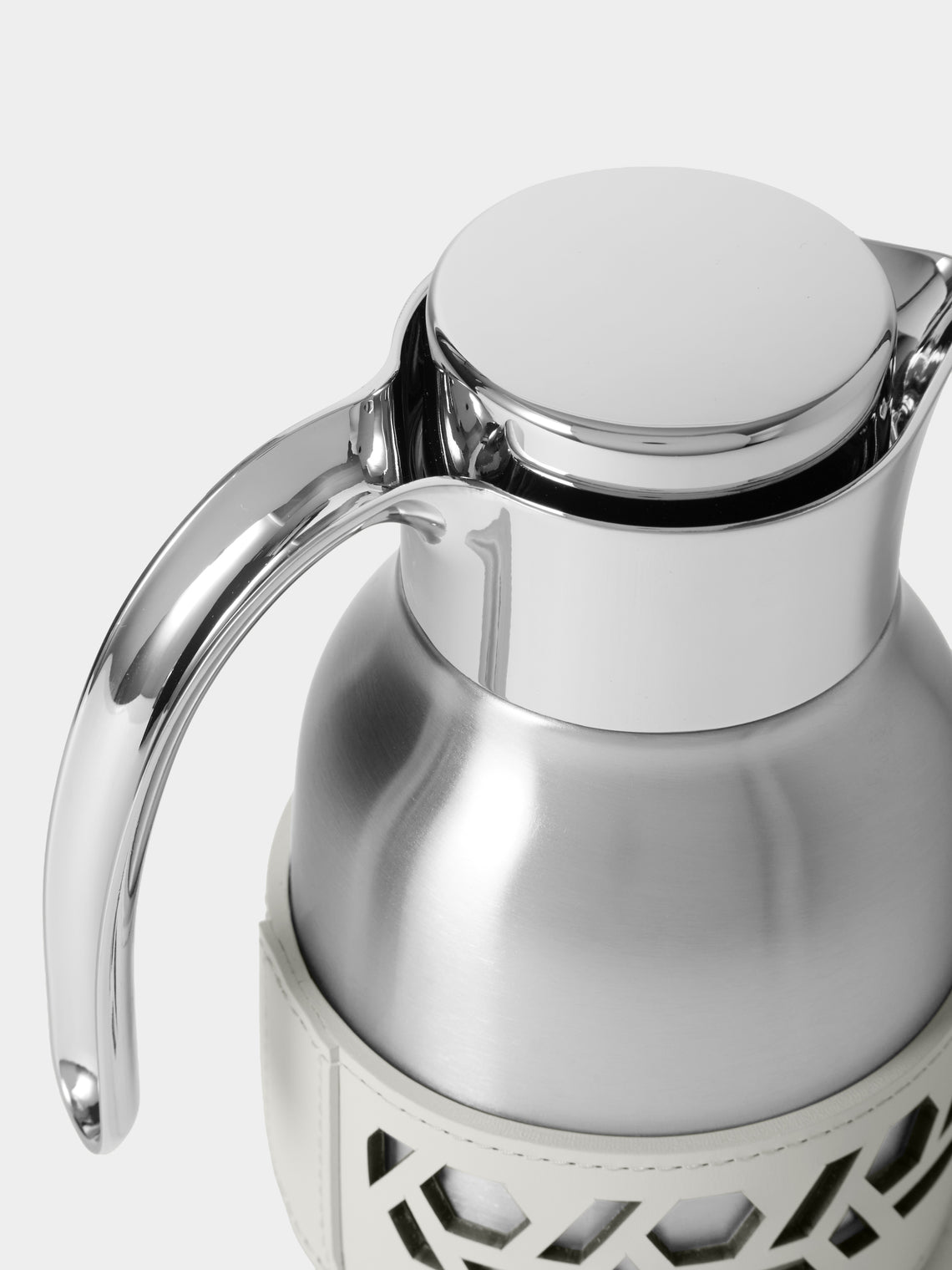 RUDI - Gemma Leather Carafe (20oz/0.6L) - White - ABASK