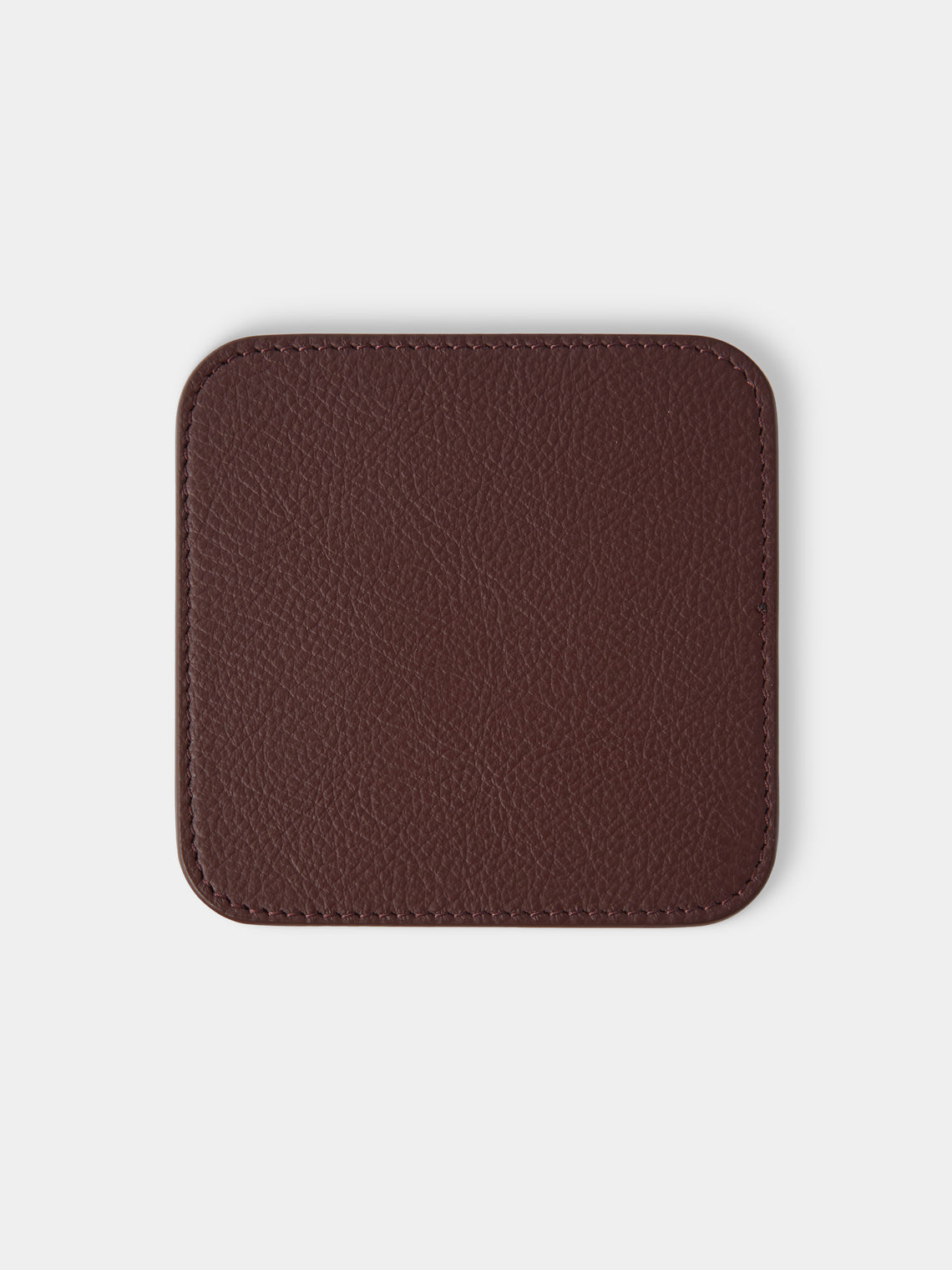 Giobagnara x Poltrona Frau - Leather and Walnut Coasters with Holder (Set of 6) - Burgundy - ABASK