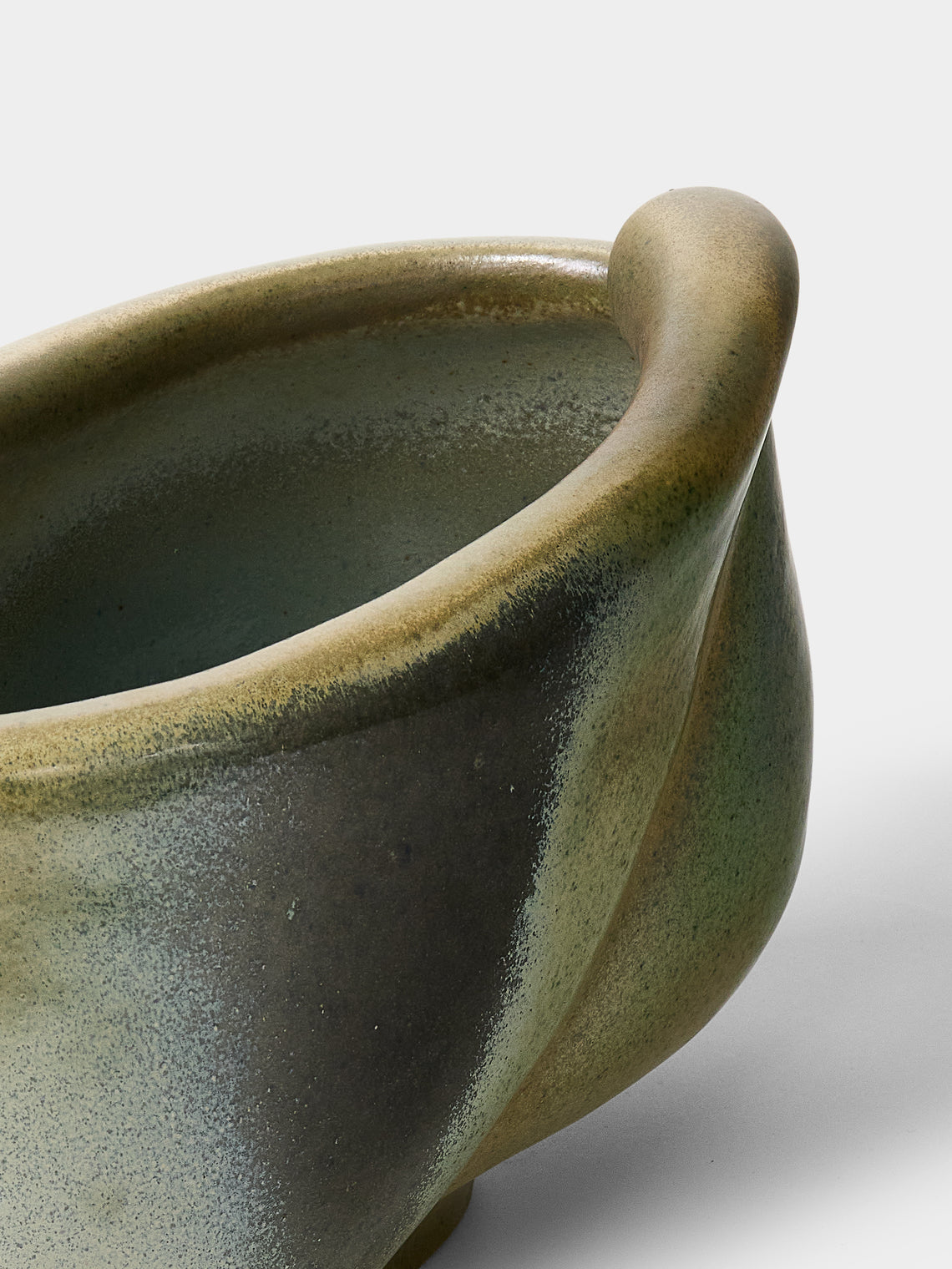 Ruth King - Spurs Hand-Built Ceramic Bowl - Blue - ABASK