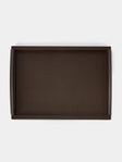 Pinetti - Academia Leather Tray (19.5in/50cm) - Brown - ABASK - 