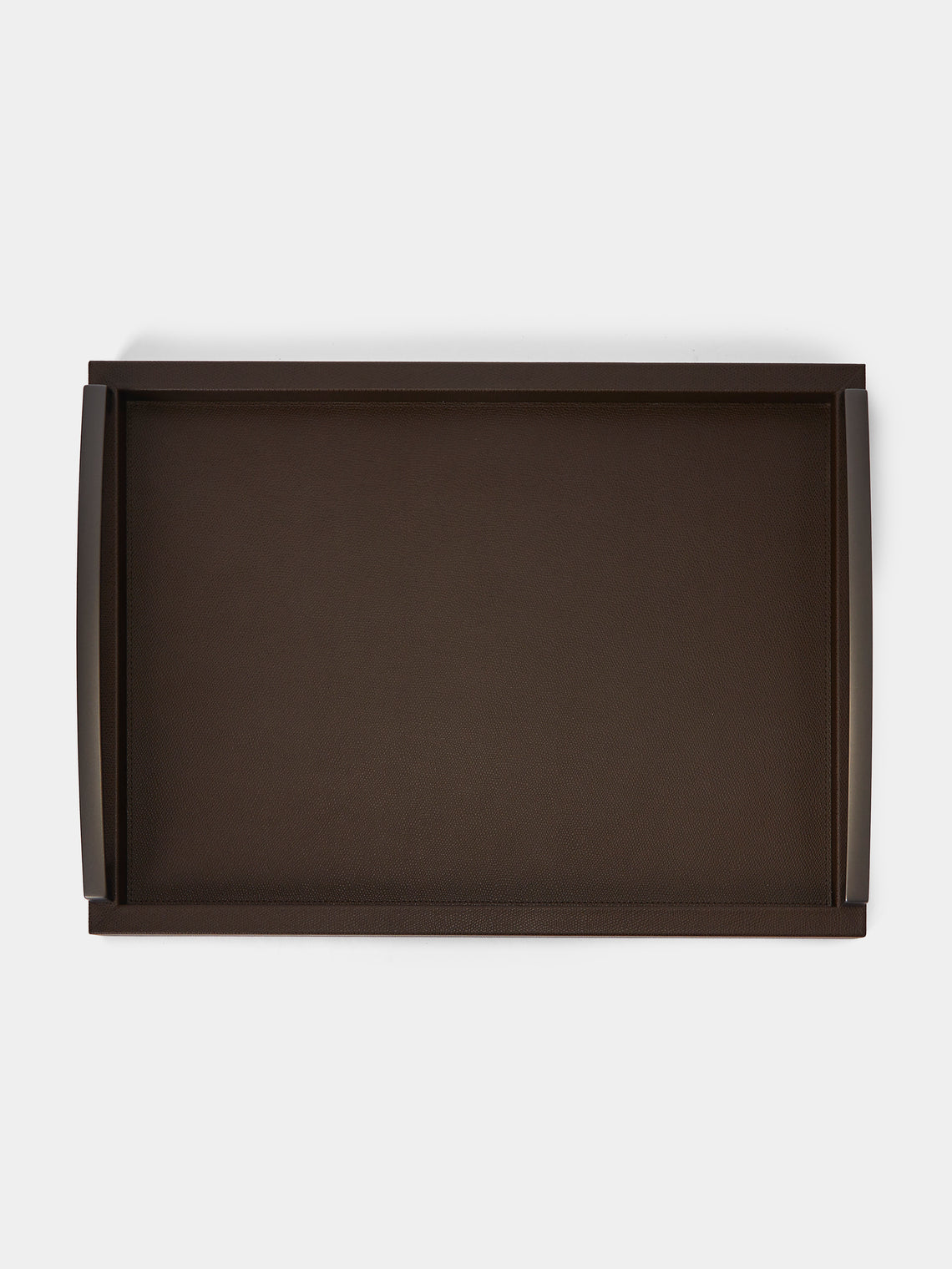 Pinetti - Academia Leather Tray (19.5in/50cm) - Brown - ABASK - 