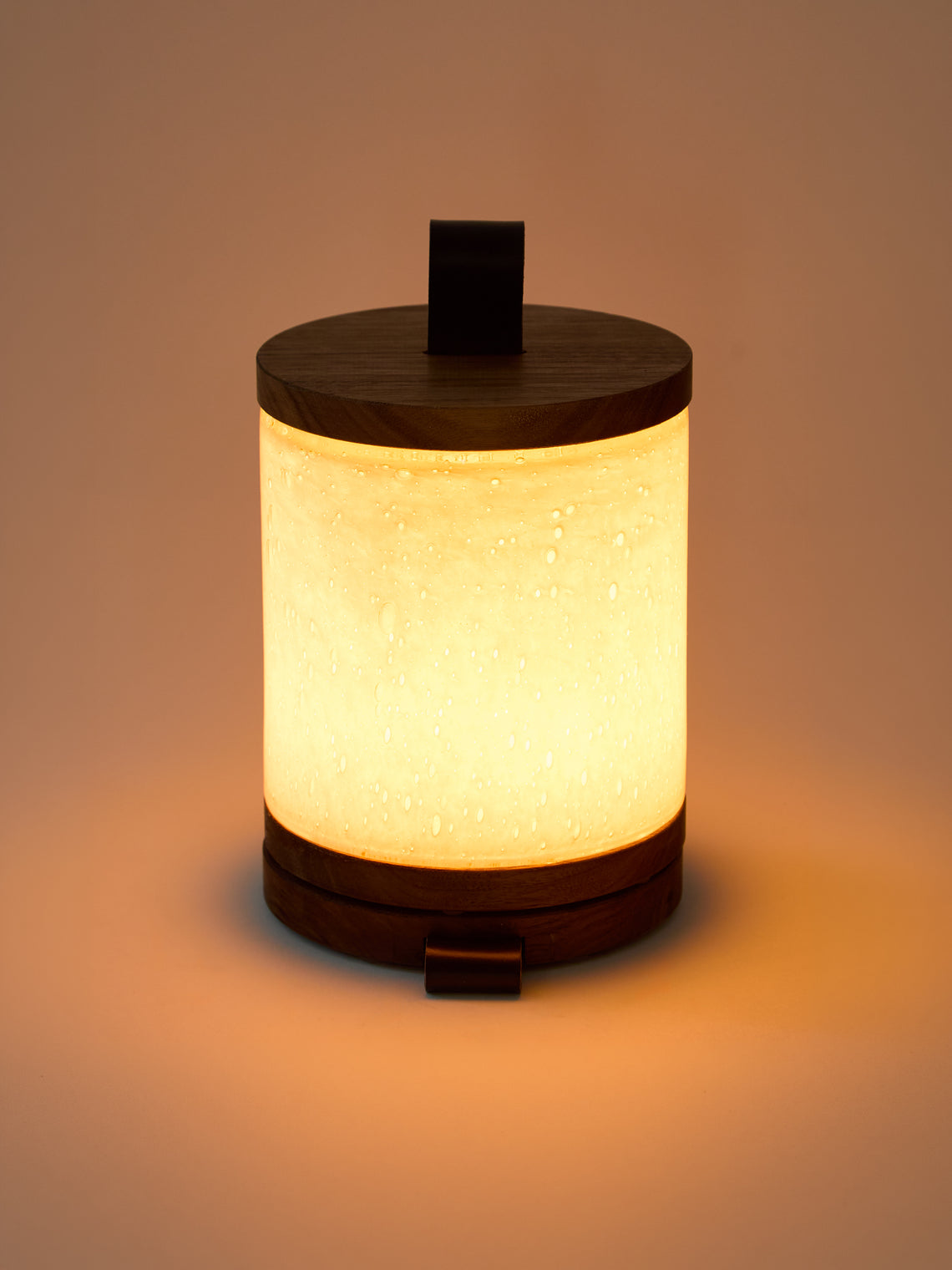 Wannes Antwerp - Antoine London Hand-Blown Glass and Walnut Portable Lamp - White - ABASK