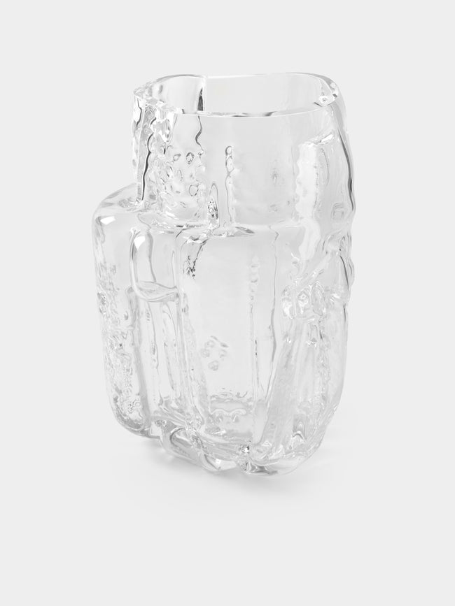 Hana Hillerova - Remix Hand-Blown Glass Vessel (15.5in/39cm) - Clear - ABASK - 