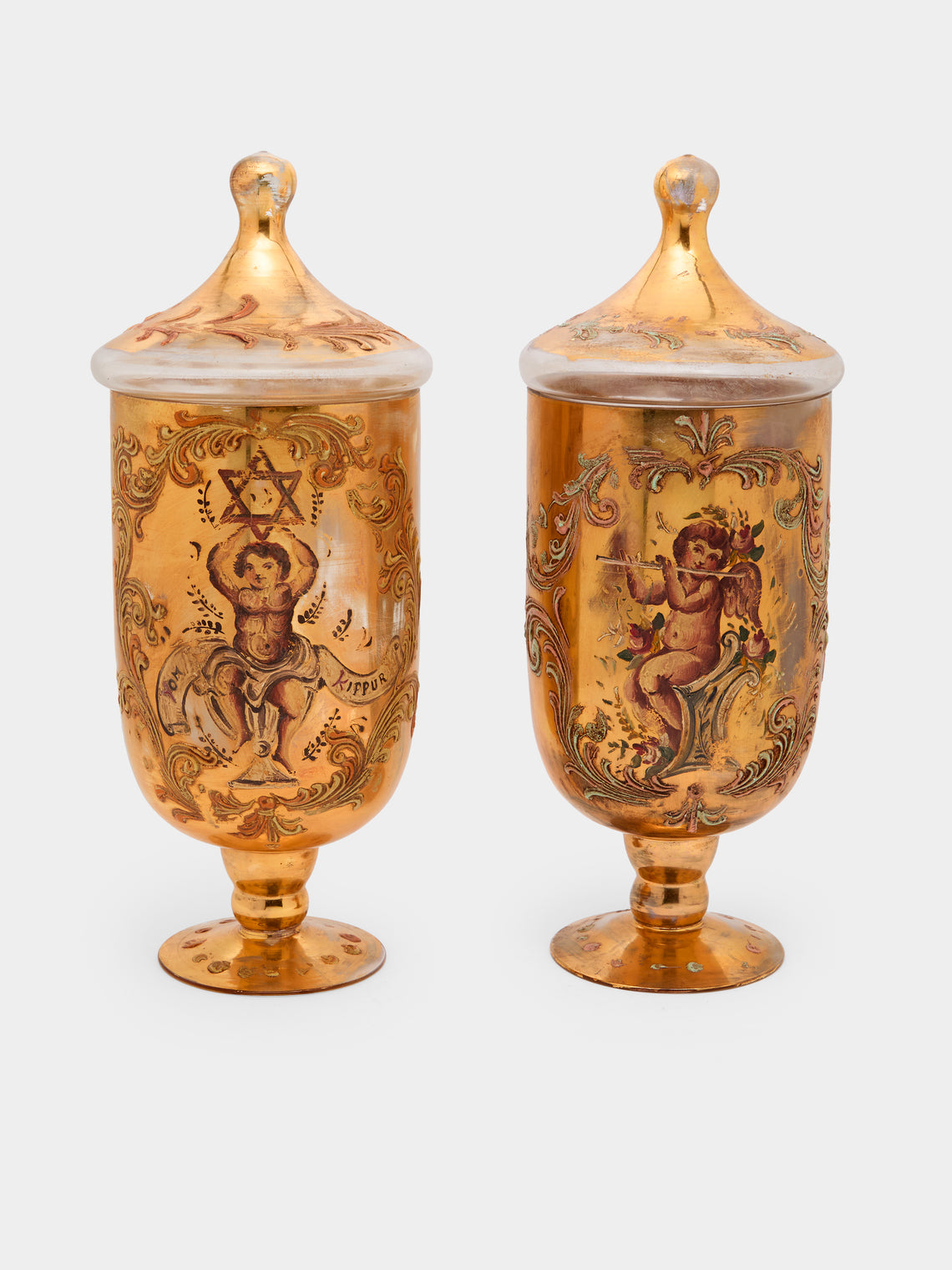 Antique and Vintage - 18th-Century Italian Glass Apothecary Jars (Set of 2) -  - ABASK - 