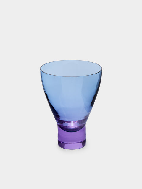 NasonMoretti - Archive Revival 1996 Hand-Blown Murano Old Fashioned Glasses (Set of 2) - Blue - ABASK - 