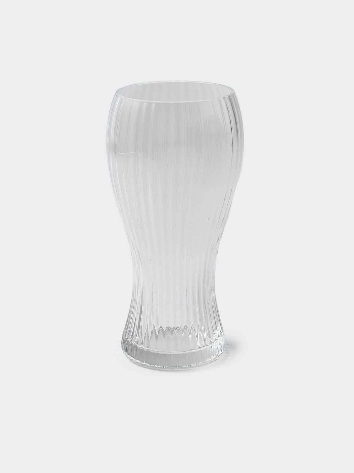 NasonMoretti - | Set of 6 | Marilyn Hand-Blown Murano Beer Glasses - Clear - ABASK