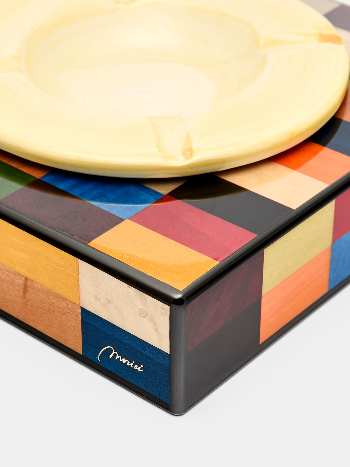 Venezia Rialto Wood Inlay Ashtray
