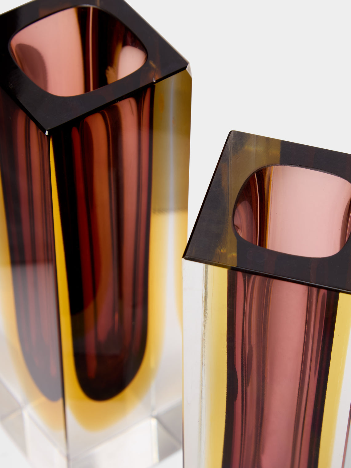 Antique and Vintage - 1970s Sommerso Murano Glass Bud Vases (Set of 2) -  - ABASK