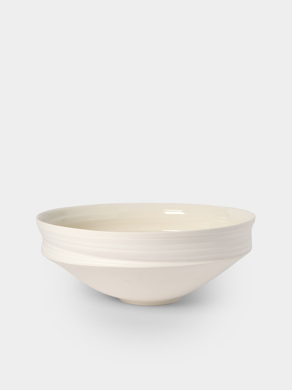 Johanne Coker - No. 10 Hand-Thrown Porcelain Bowl - White - ABASK - 