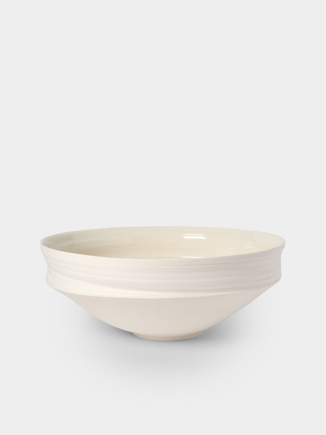Johanne Coker - No. 10 Hand-Thrown Porcelain Bowl - White - ABASK - 