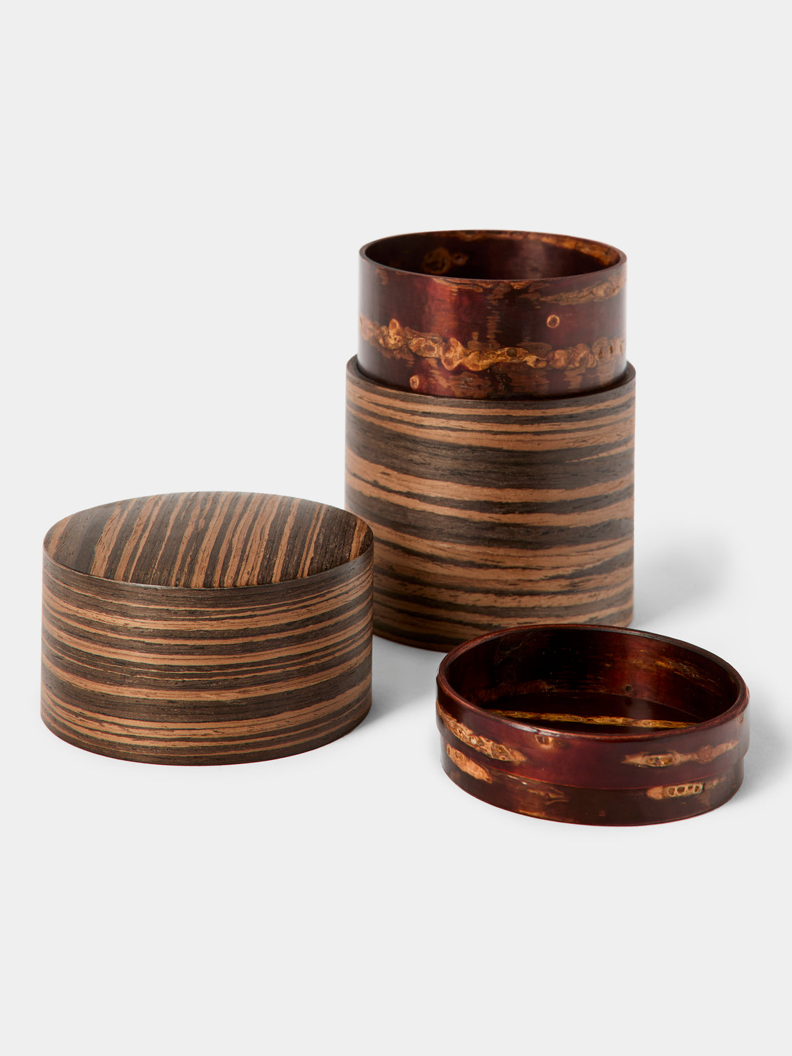 Denshiro - Signature Beeswax-Finish Cherry Bark Tea Canister - Brown - ABASK