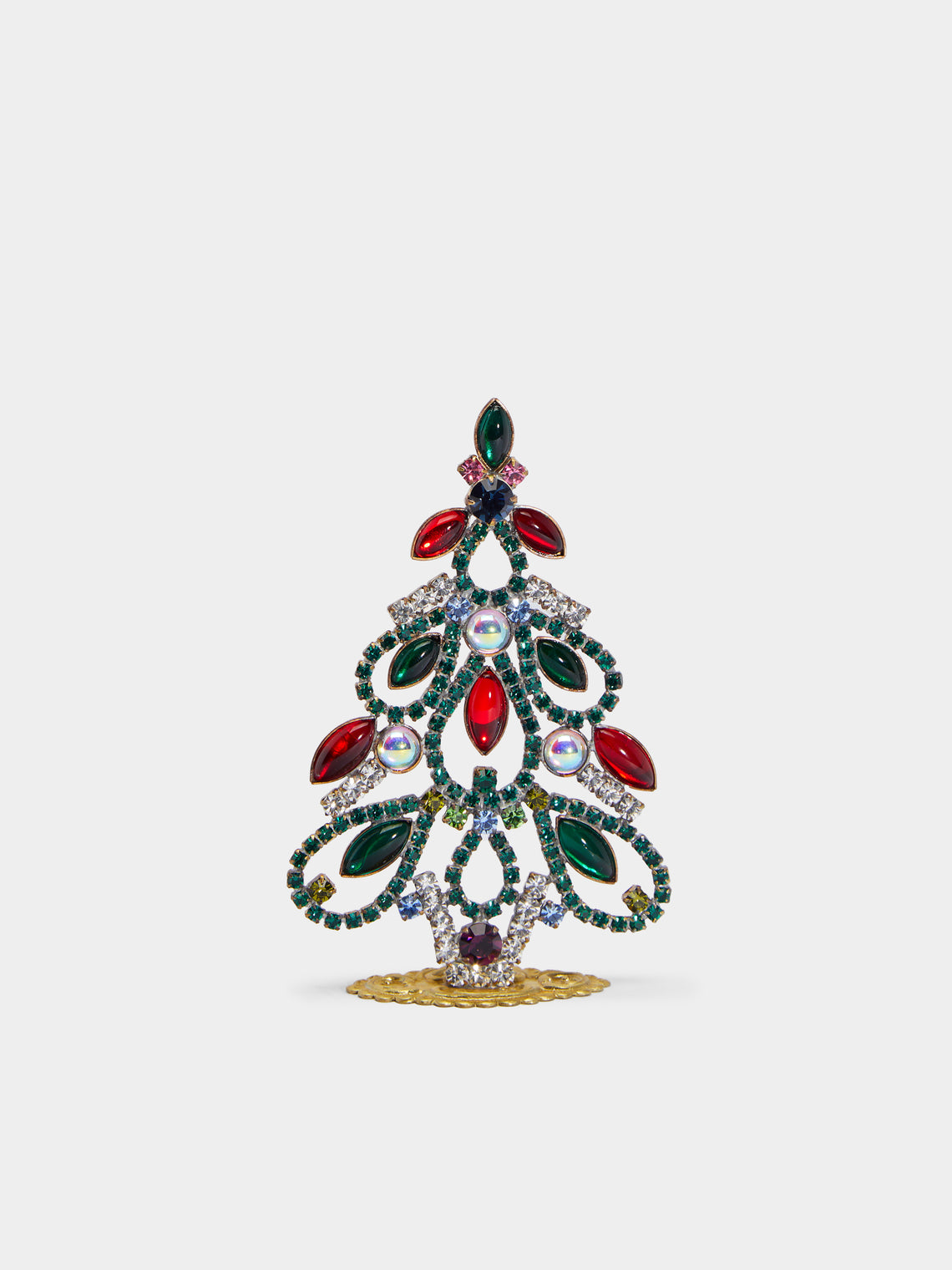 Antique and Vintage - 1930s Czech Gablonzer Jewelled Small Christmas Tree -  - ABASK - 