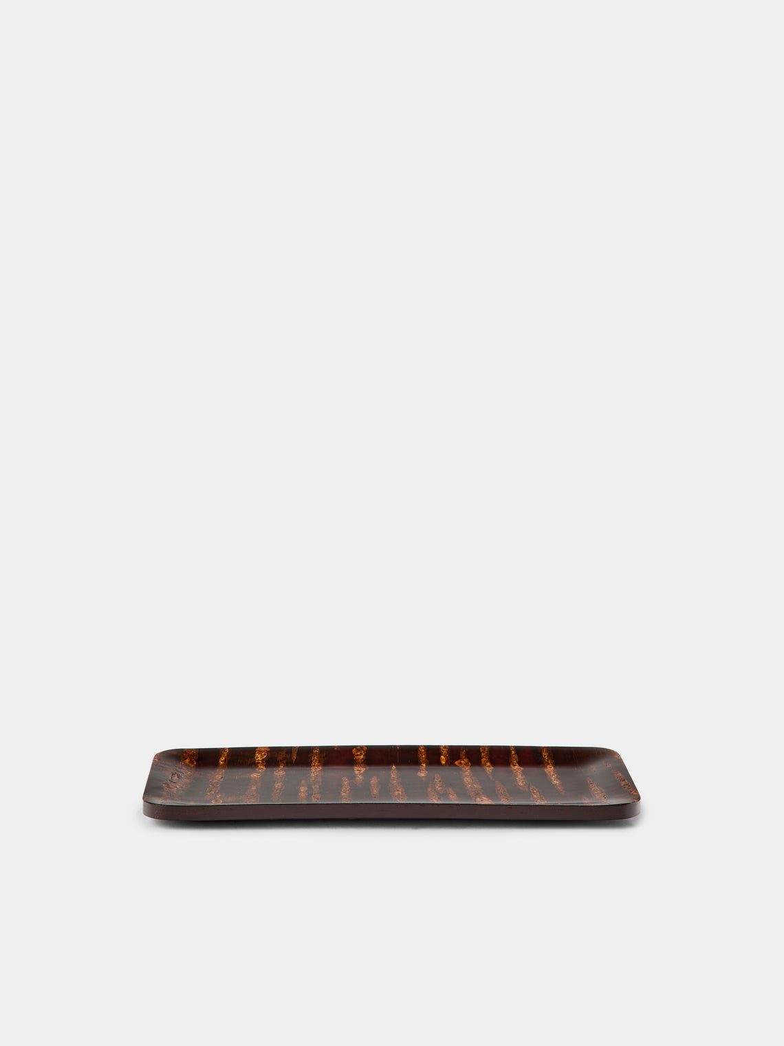 Denshiro - Polished Cherry Bark Tray (12in/30cm) - Brown - ABASK - 