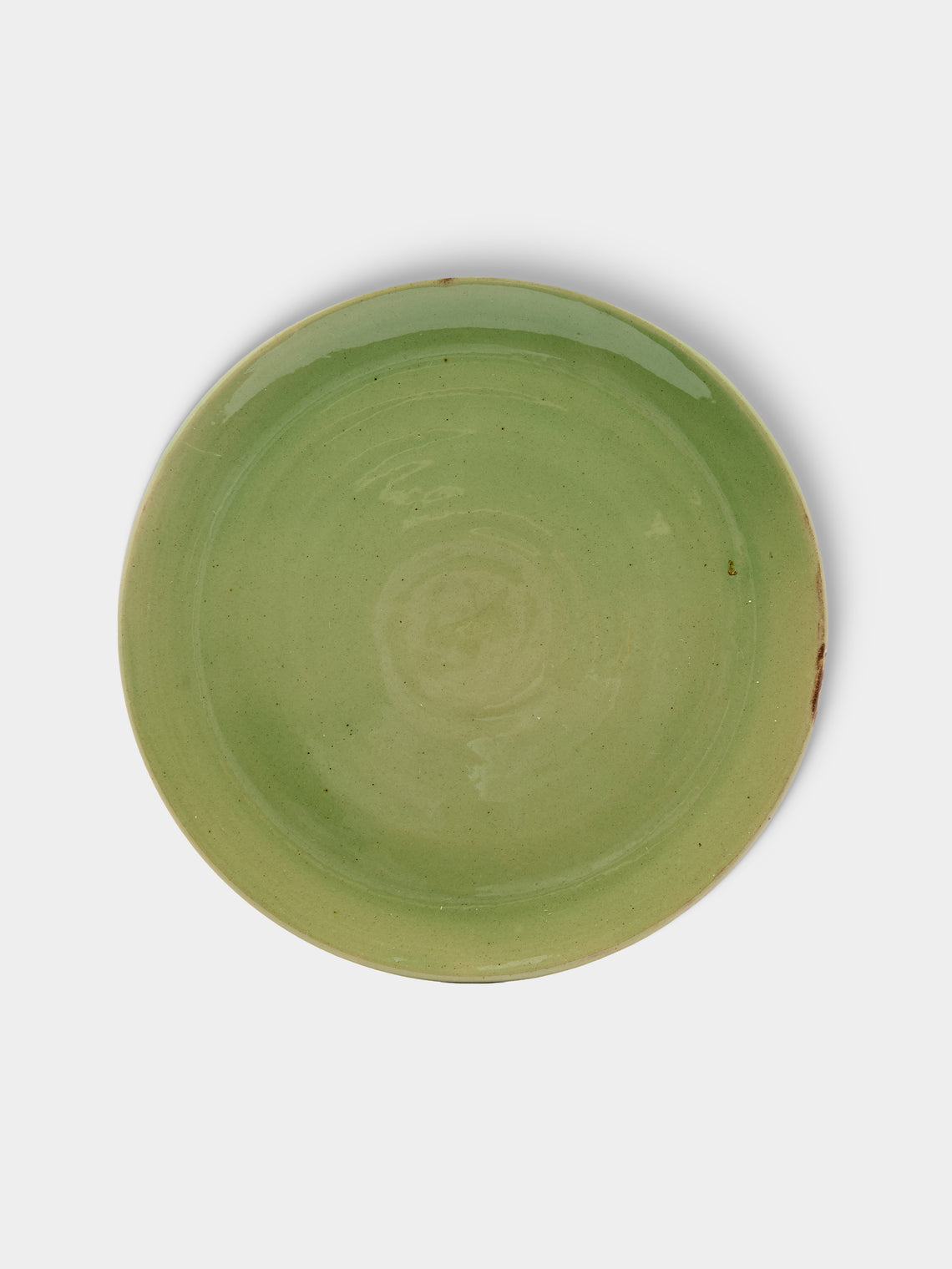 Poterie d’Évires - Flowers Hand-Painted Ceramic Small Lidded Butter Dish - Green - ABASK