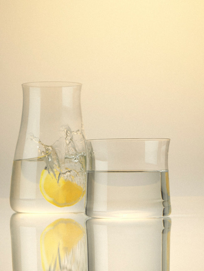 Lobmeyr - Night Set Hand-Blown Crystal Carafe and Tumbler - Clear - ABASK