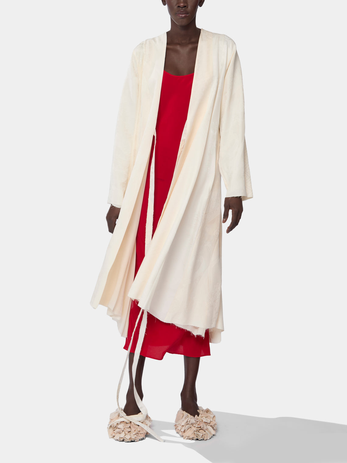 Considered Objects - Irregular Hand-Stitched Silk Robe -  - ABASK