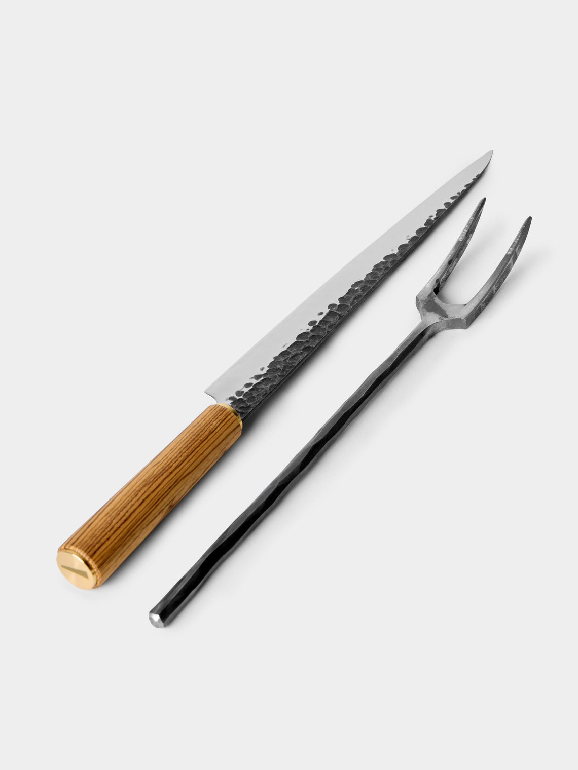 Katto - | Set of 4 | Spalted Tamarind Kitchen Knives - Brown - ABASK