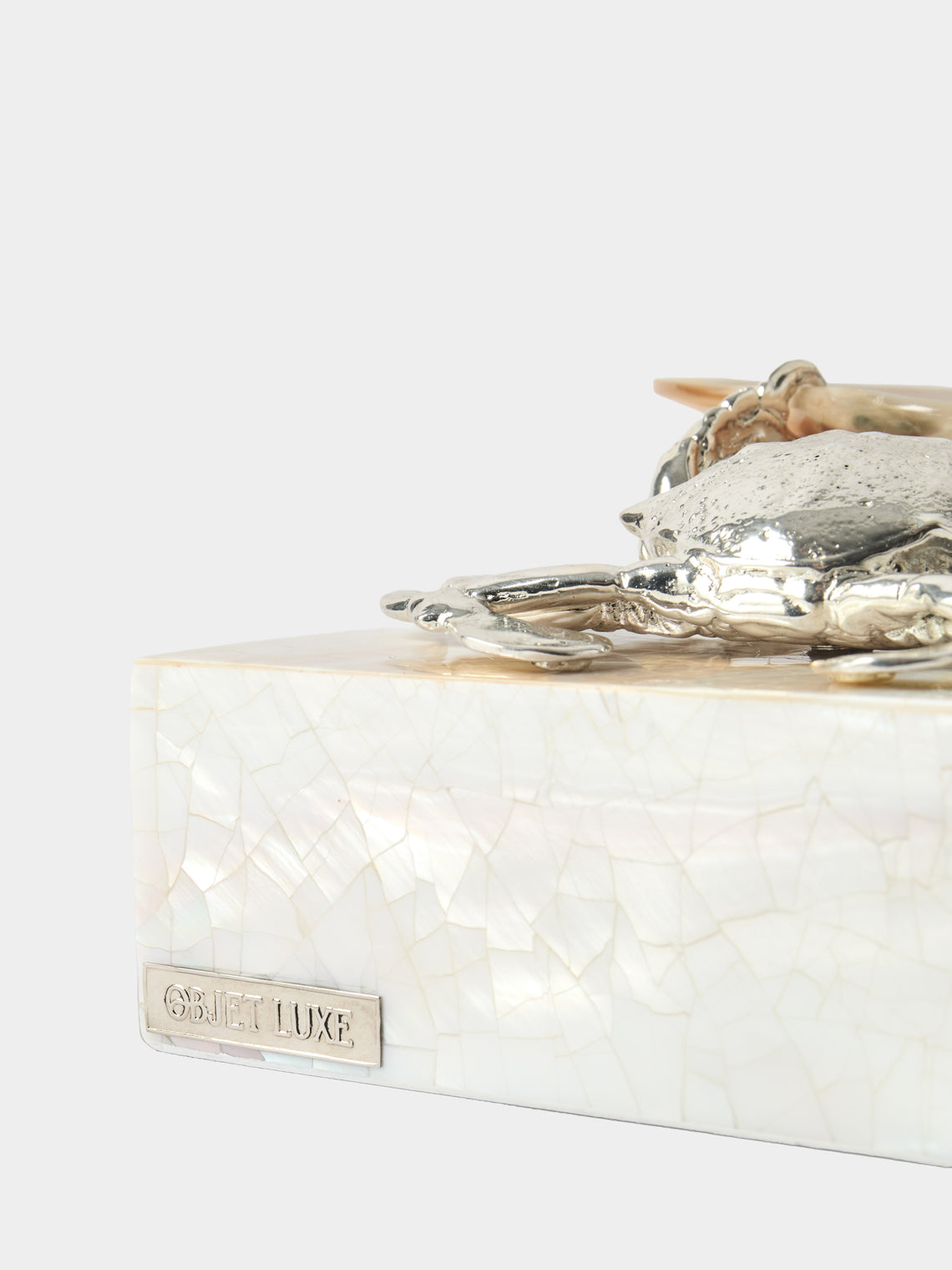 Objet Luxe - Hermes Crab Mother-of-Pearl Caviar Dish - Ivory - ABASK