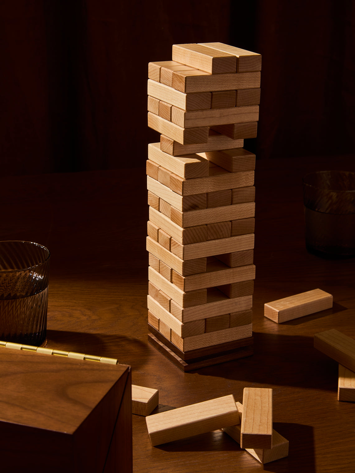 Corbet - Wood Tower Block - Dark Brown - ABASK