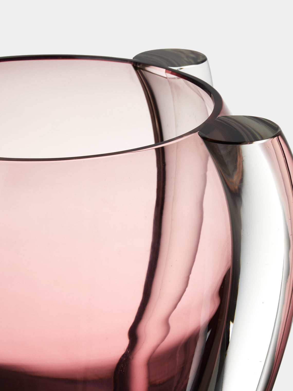 Antique and Vintage - 1980s Venini Crystal Vase (12in/30.5cm) - Red - ABASK