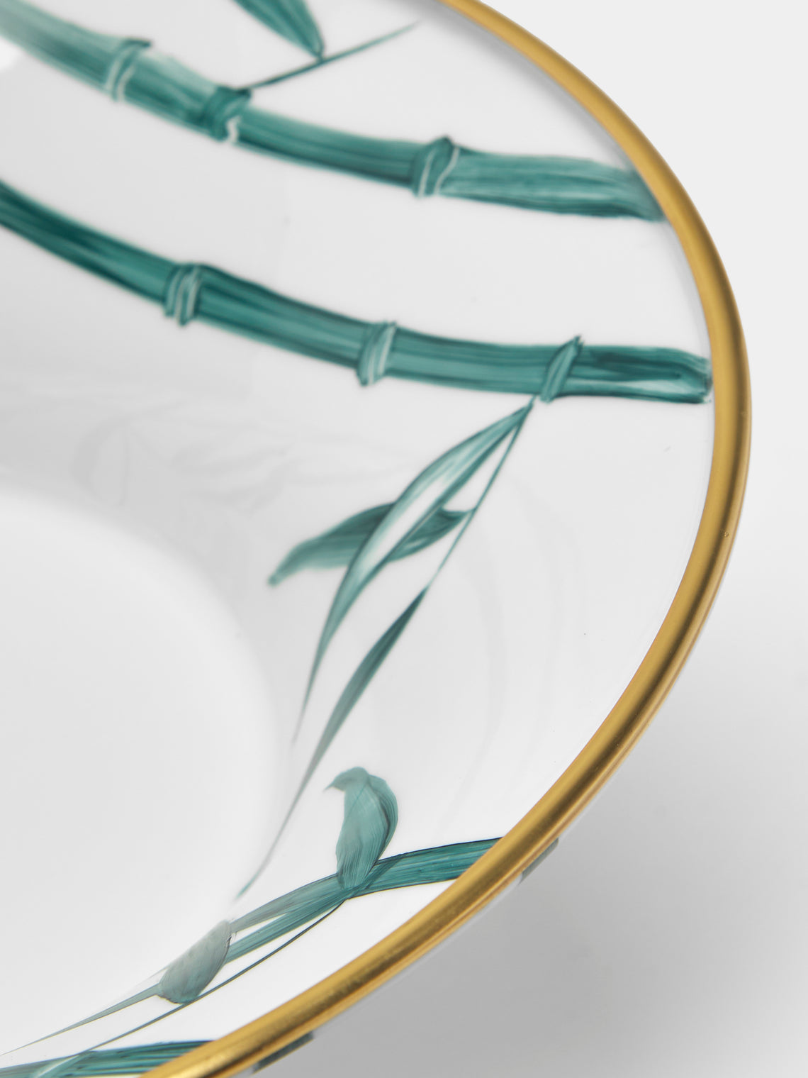 Marie Daage - Jardin d'Arashiyama Hand-Painted Porcelain Fruit Bowl - White - ABASK