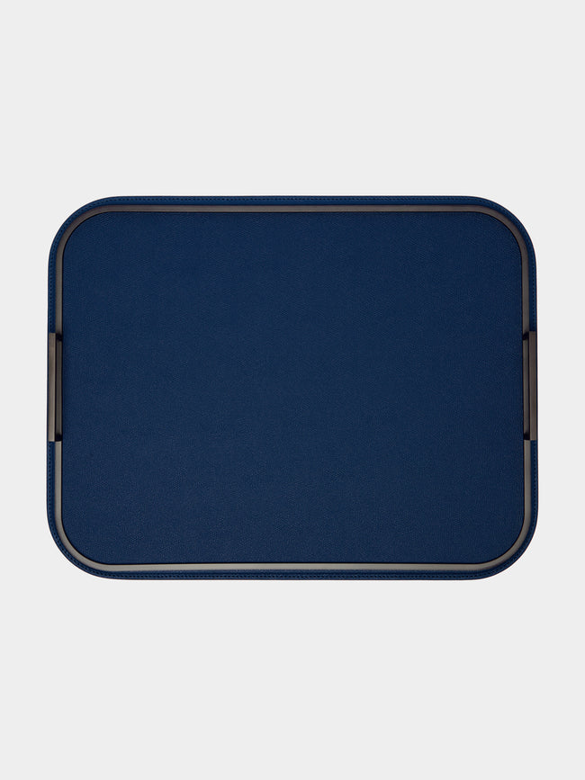Giobagnara - Belini Leather Tray - Blue - ABASK