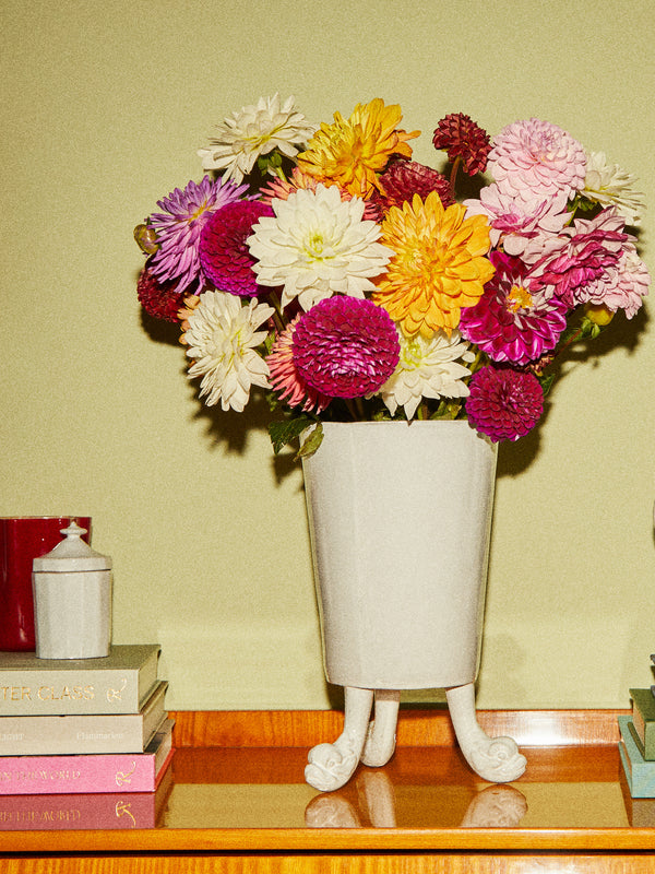 Dragon Hand-Glazed Ceramic Vase (12in/30.5cm)