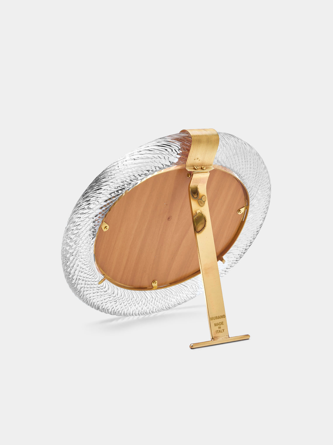 Antique and Vintage - 1960s Murano Glass Photo Frame - Clear - ABASK