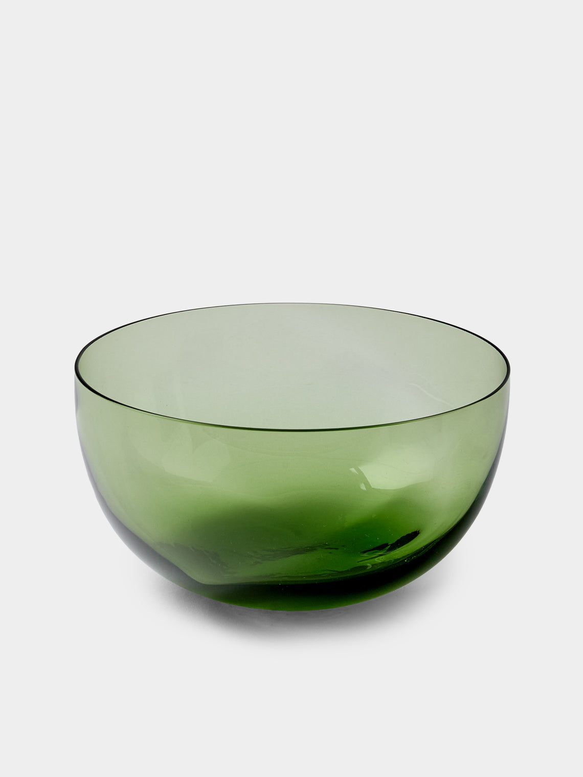 NasonMoretti - | Set of 6 | Idra Hand-Blown Murano Glass Dessert Bowls - Green - ABASK