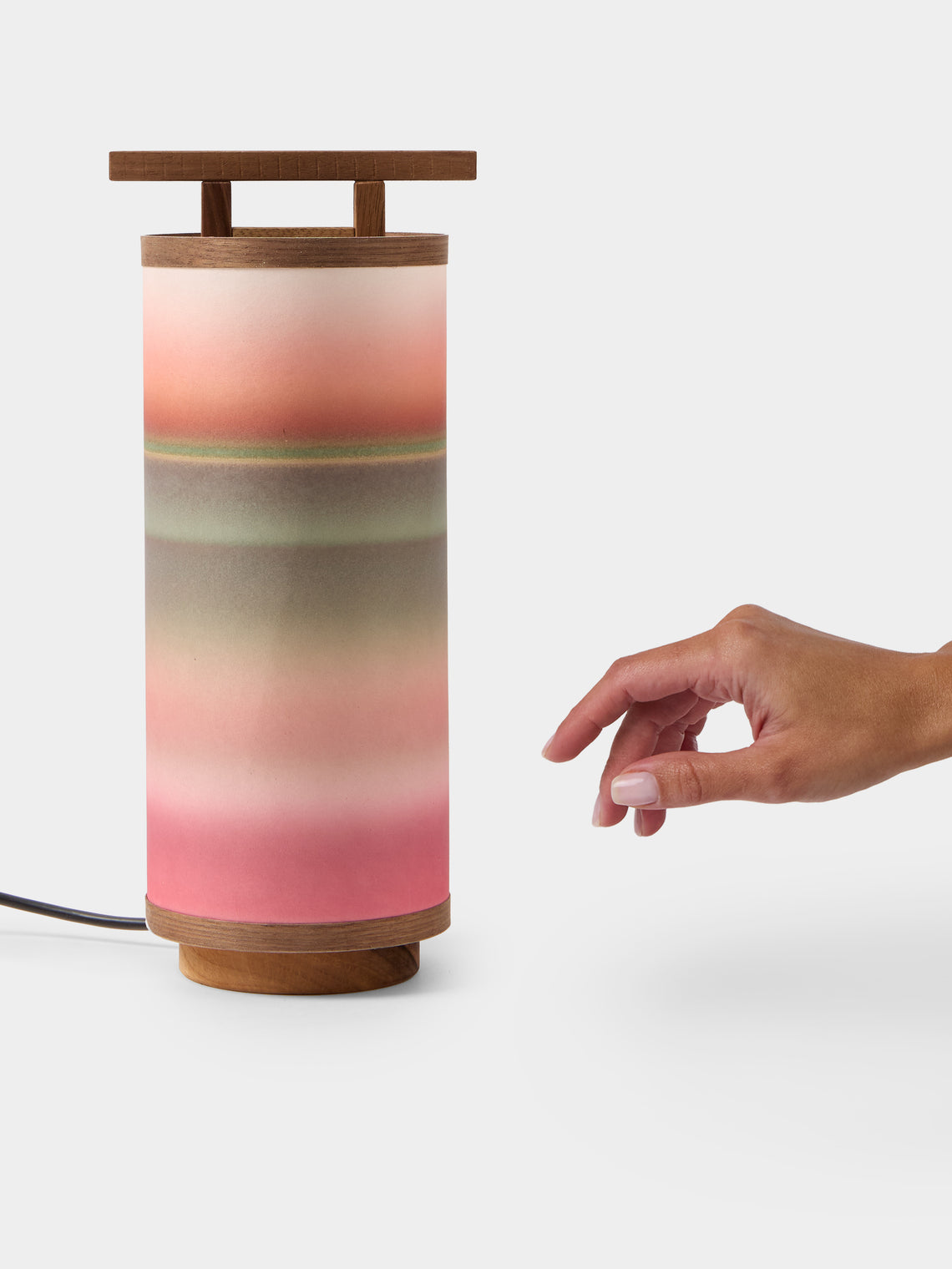 Maxime Prange - Torii Walnut and Washi Paper Small Table Lamp - Multiple - ABASK