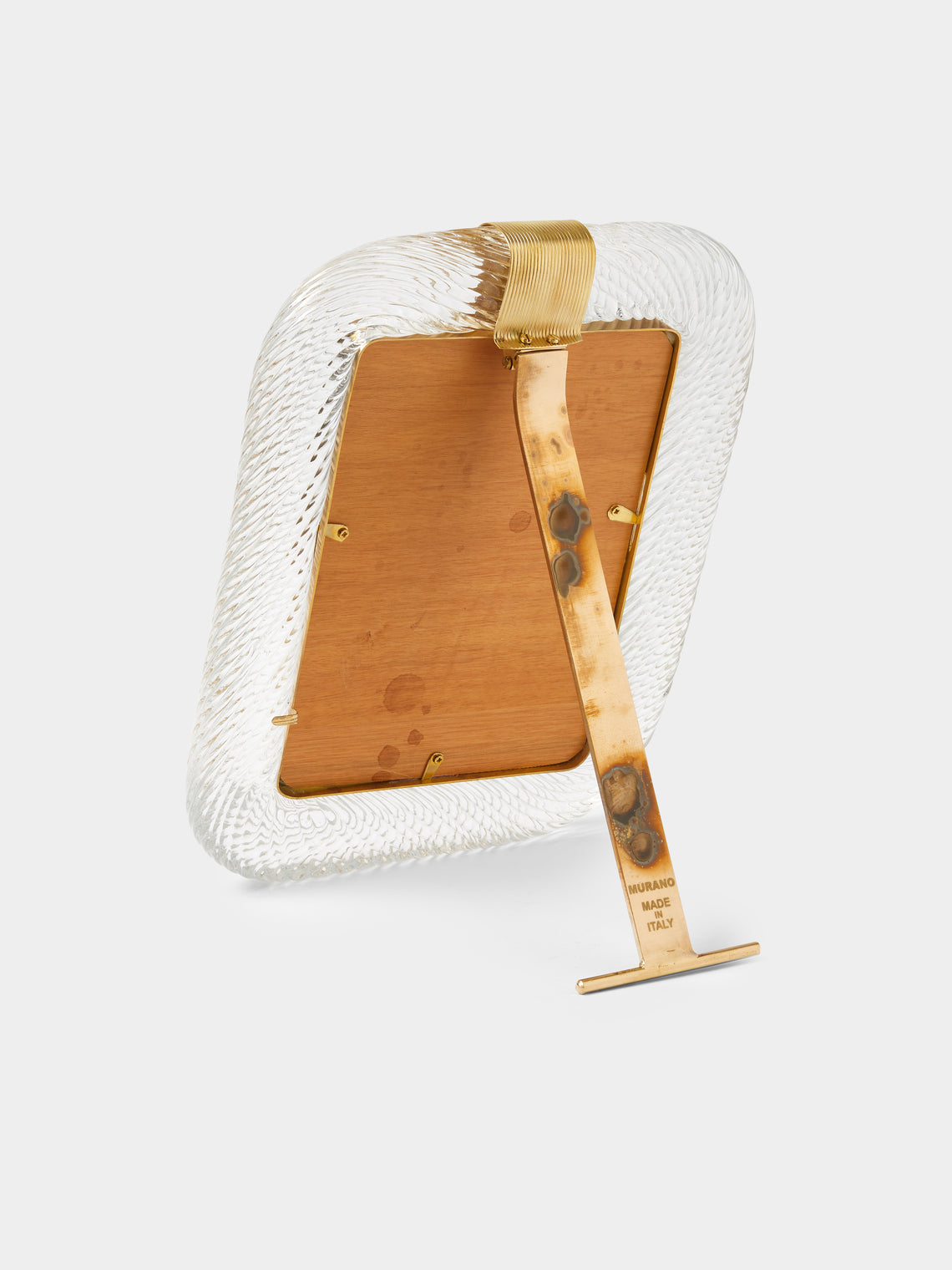 Antique and Vintage - 1960s Murano Glass Photo Frame - Clear - ABASK