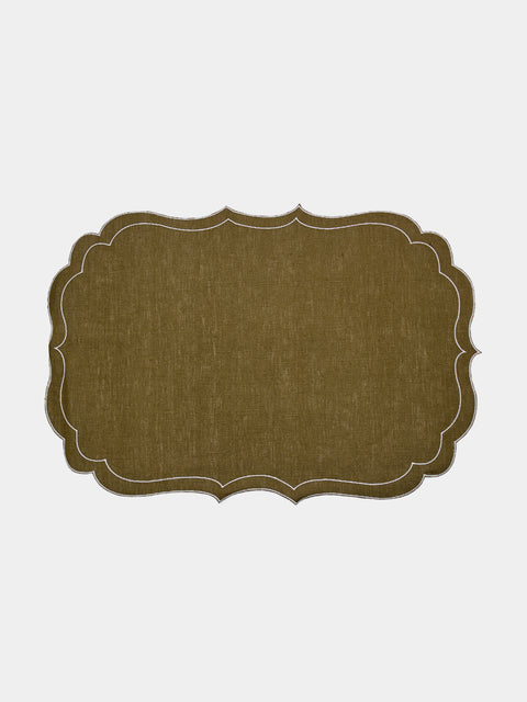 La Gallina Matta - Ninette Linen Placemats (Set of 4) -  - ABASK - 
