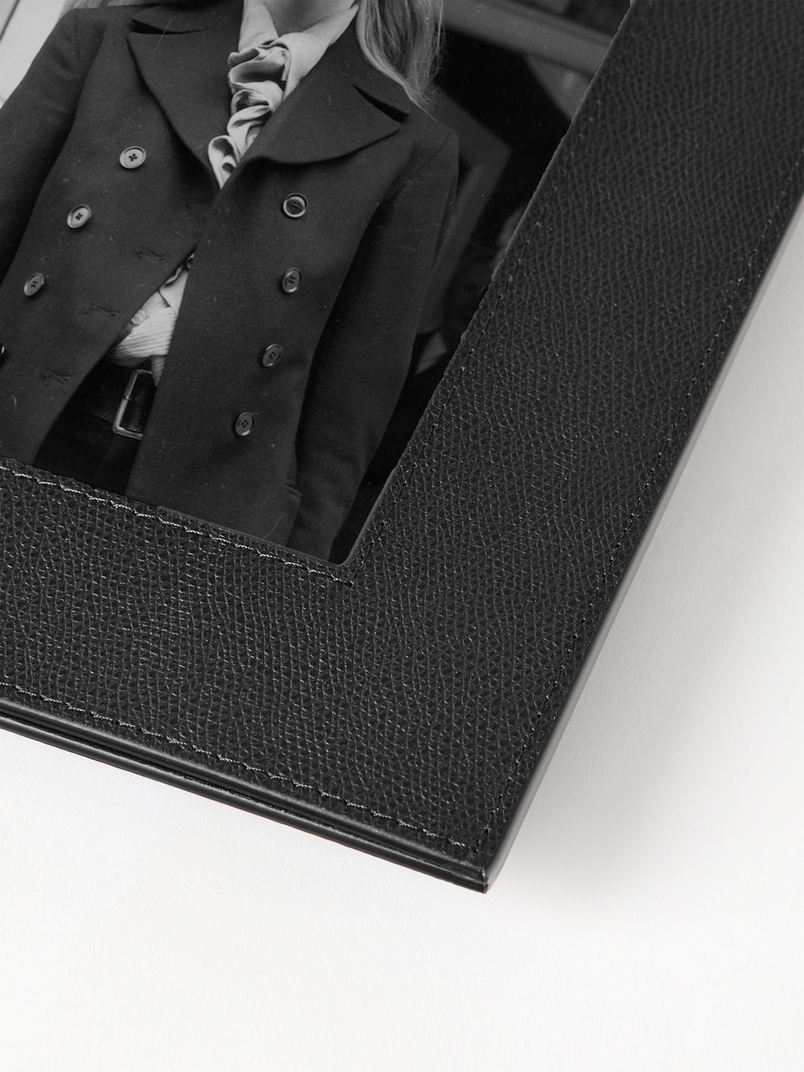 Giobagnara - Peter Leather Photo Frame (5x7") - Black - ABASK