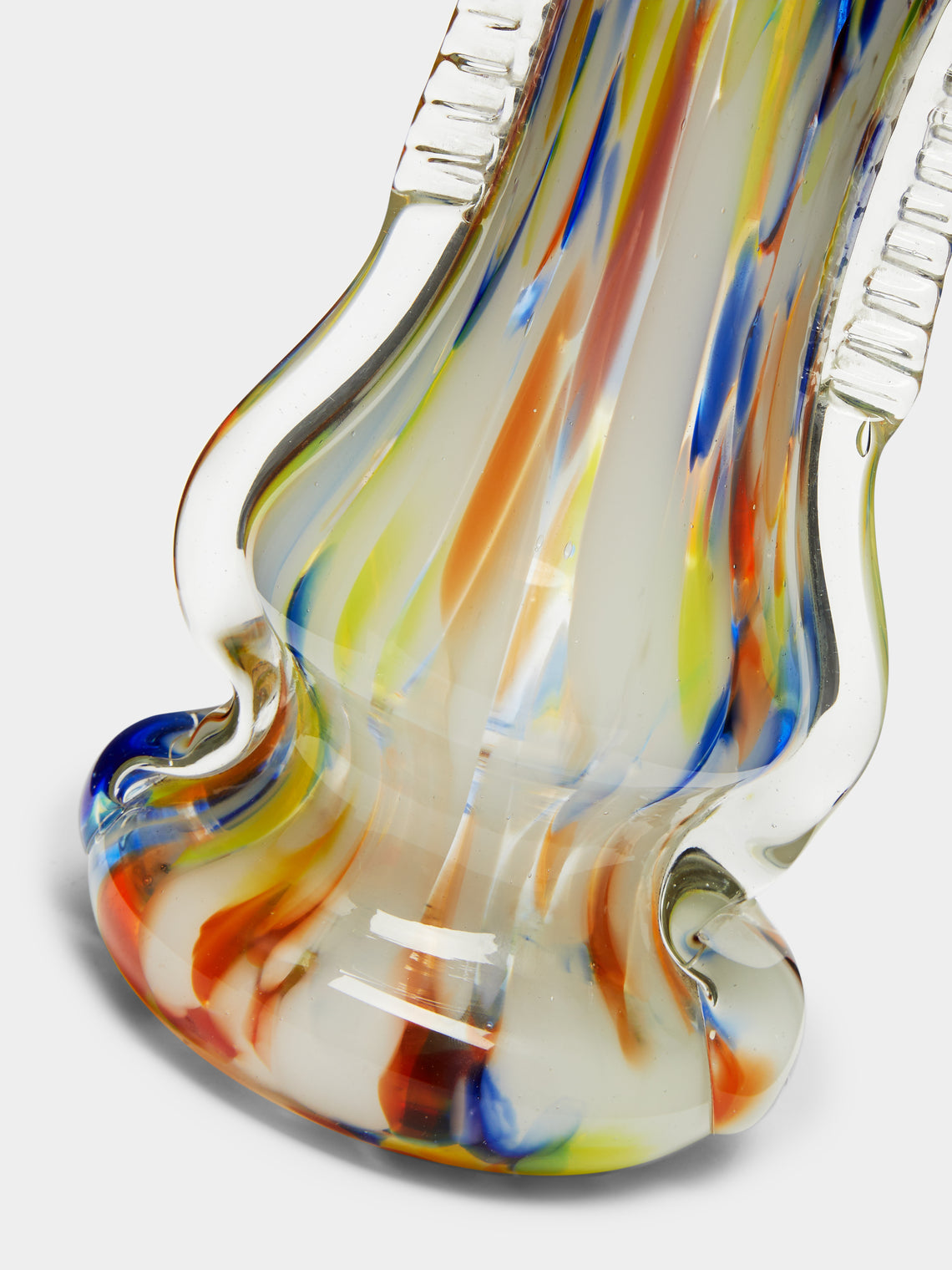 Antique and Vintage - Mid-Century Marbled Glass Vase -  - ABASK