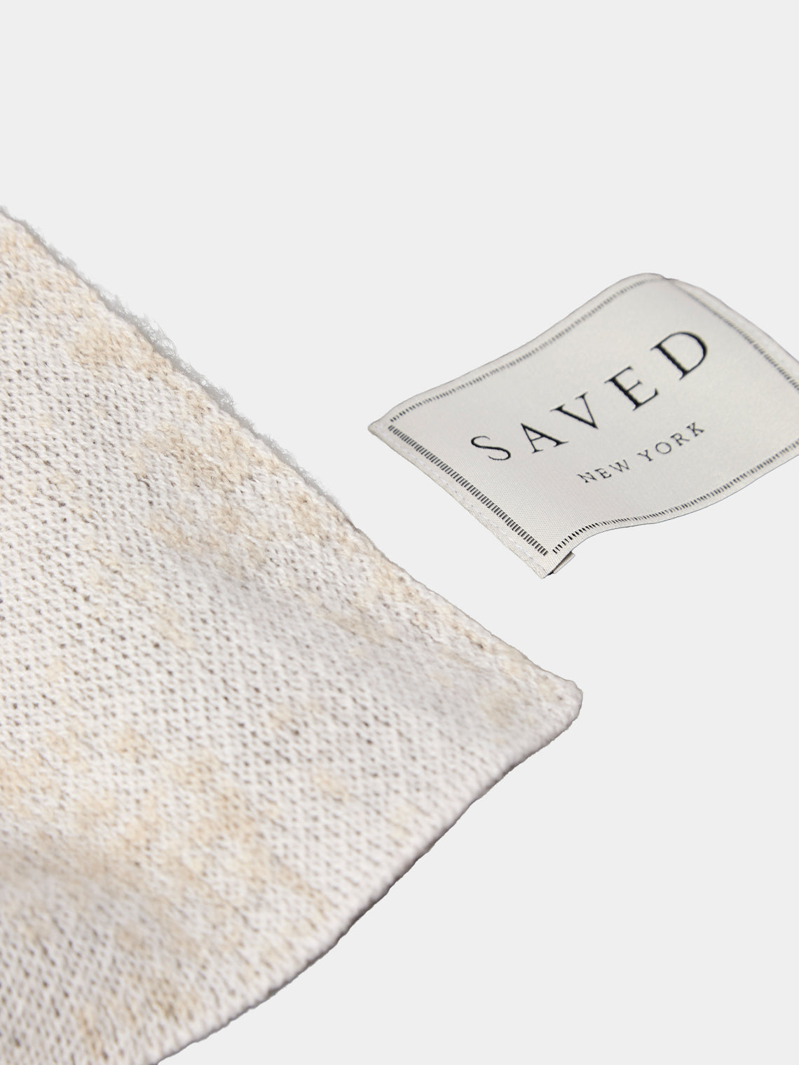 Saved NY - Markus Winter Berlin Deko Cashmere Throw (79in/2m) - Beige - ABASK