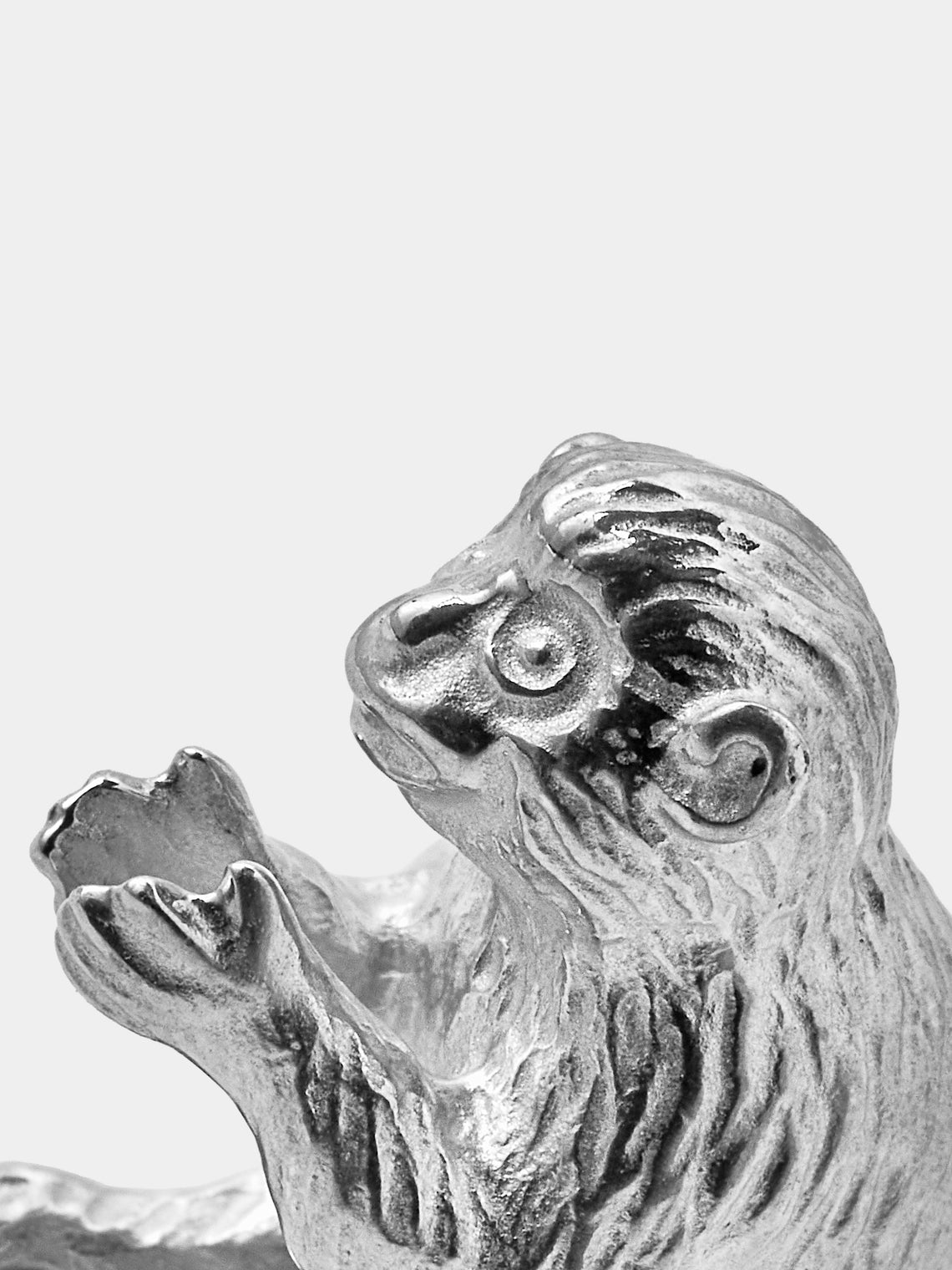 Seikado - Monkey Sterling Silver Incense Holder - Silver - ABASK